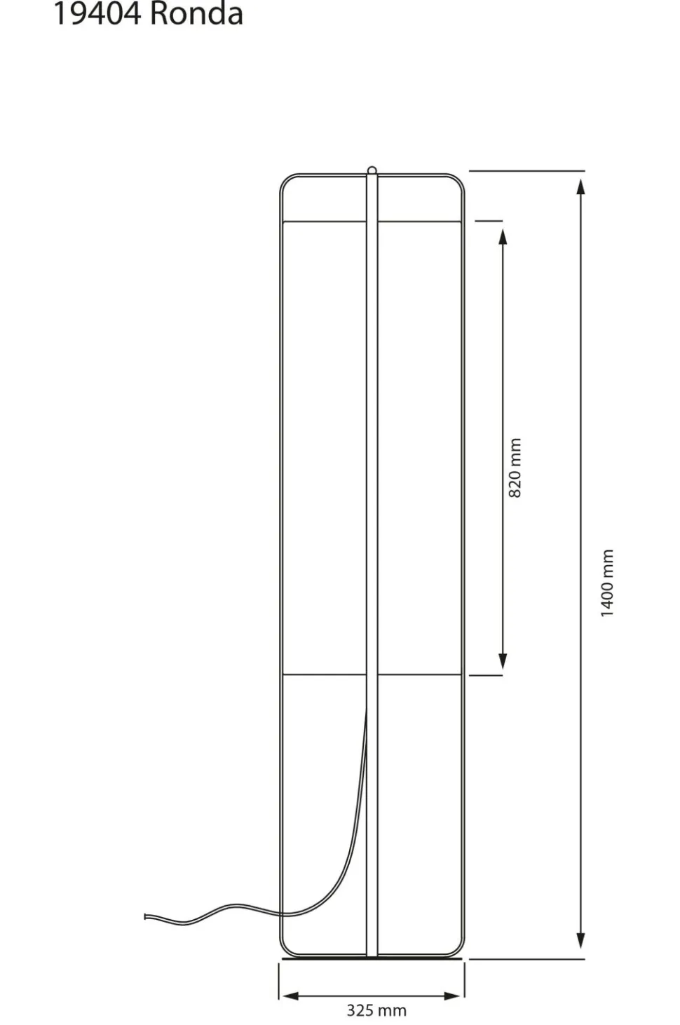 Aneta Lighting Gulvlampe Ronda