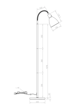 Aneta Lighting Gulvlampe Idre
