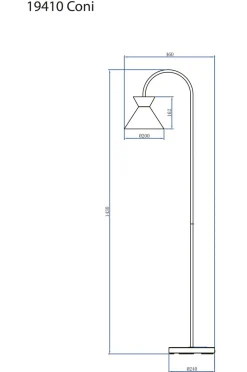 Aneta Lighting Gulvlampe Coni
