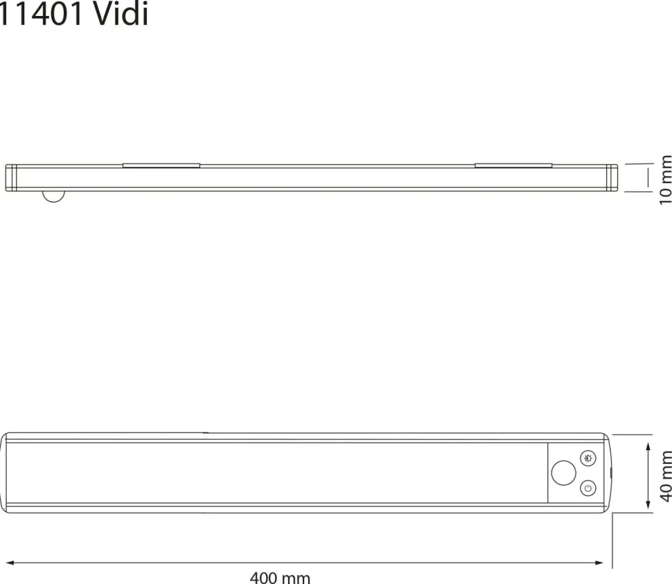 Aneta Lighting Skabslampe Vidi 40cm