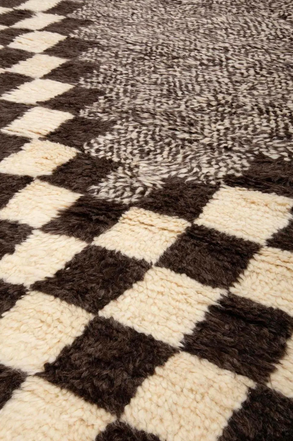 Bargi Uldtæppe Berber Chess 205x306 cm