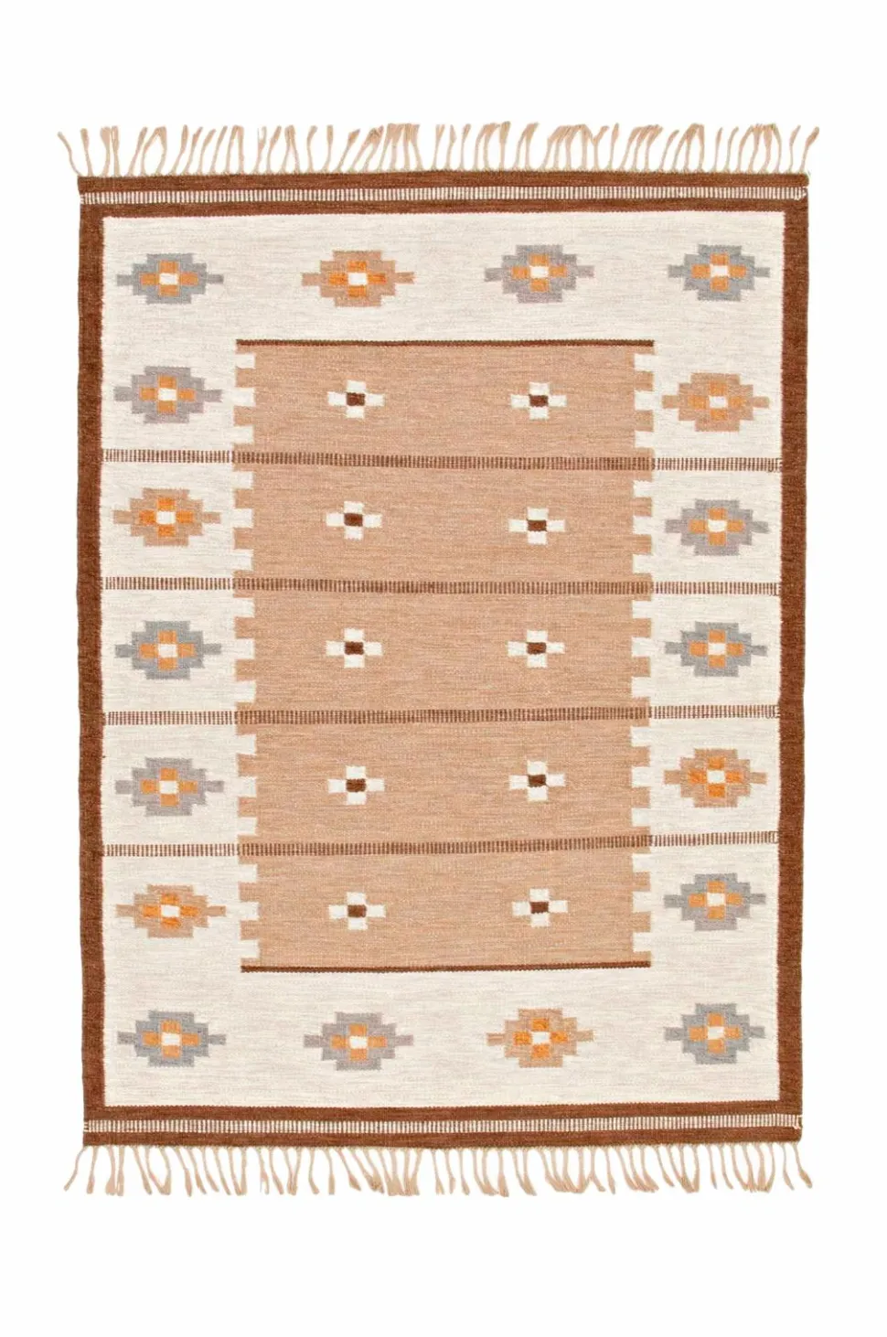 Bargi Uldtæppe Röllakan Beige 202x301