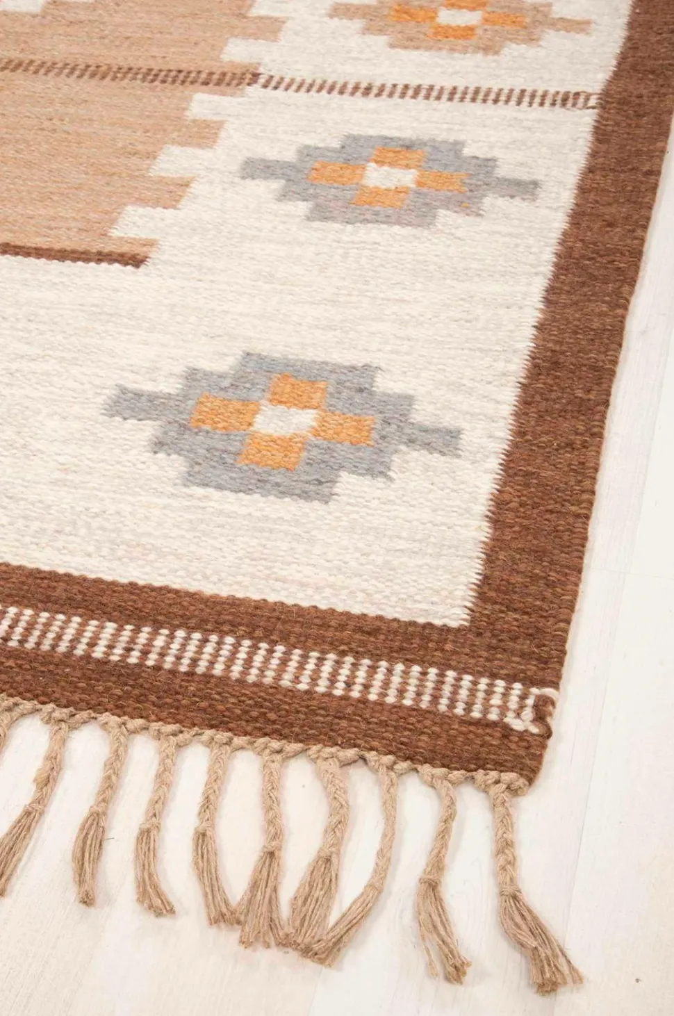 Bargi Uldtæppe Röllakan Beige 202x301