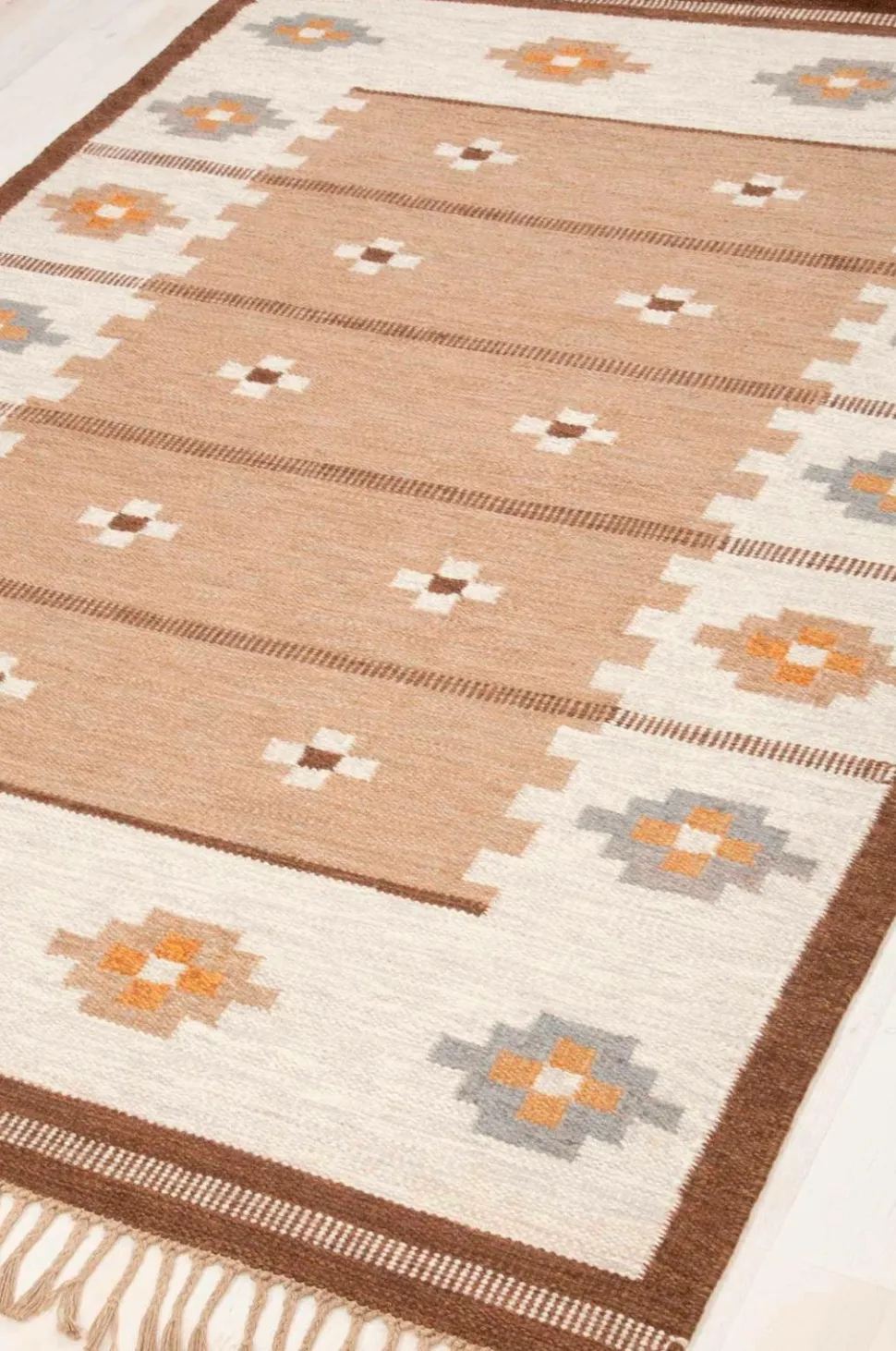Bargi Uldtæppe Röllakan Beige 202x301