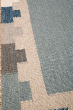 Bargi Uldtæppe Röllakan B R 309 Blå 200x300