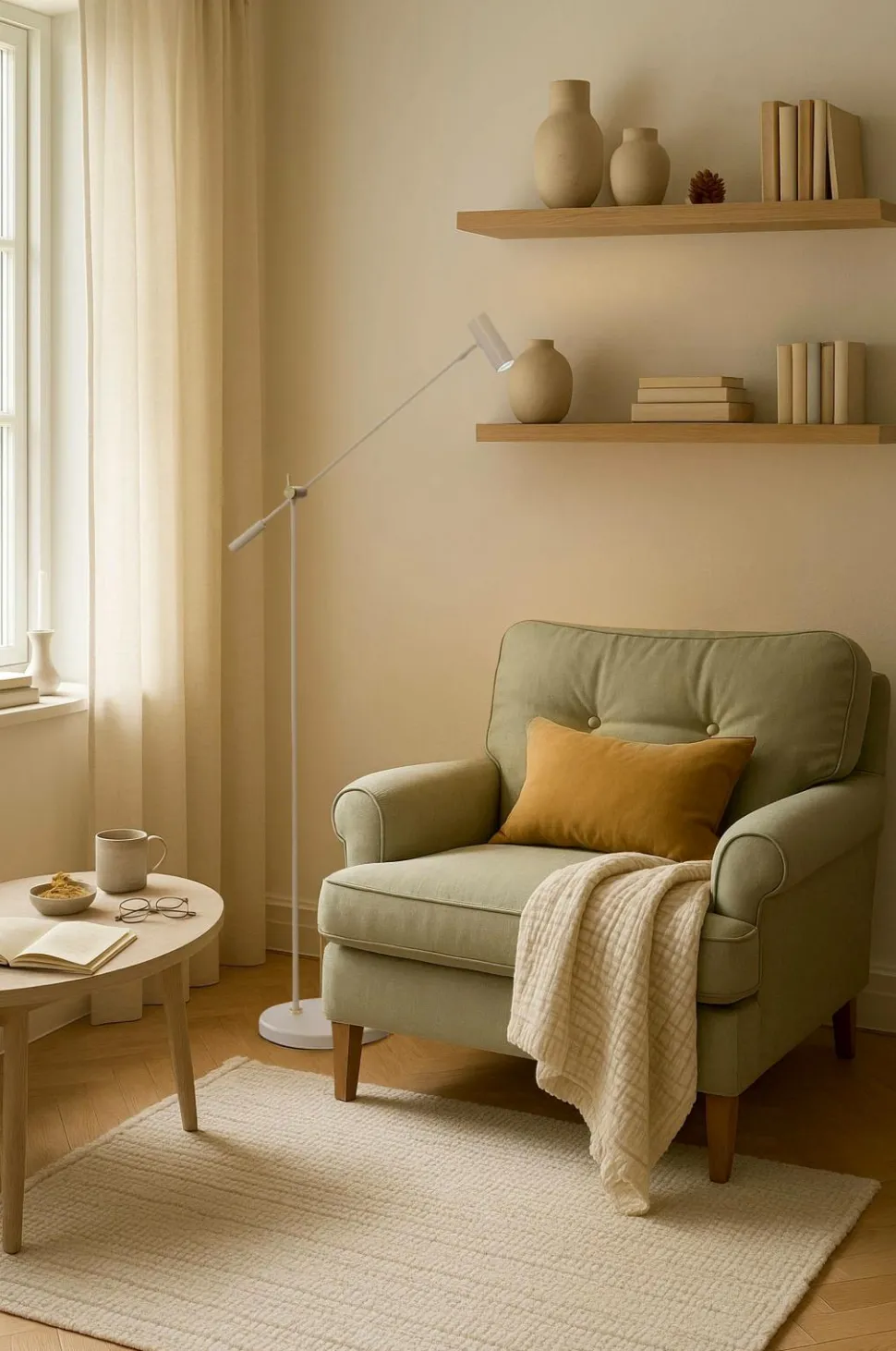 Belid Gulvlampe Cato højde 100-143cm cm dæmpbar