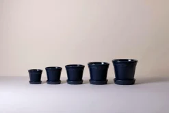 Bergs Potter Krukke med underskål Københavner GLAZED, diameter 25 cm
