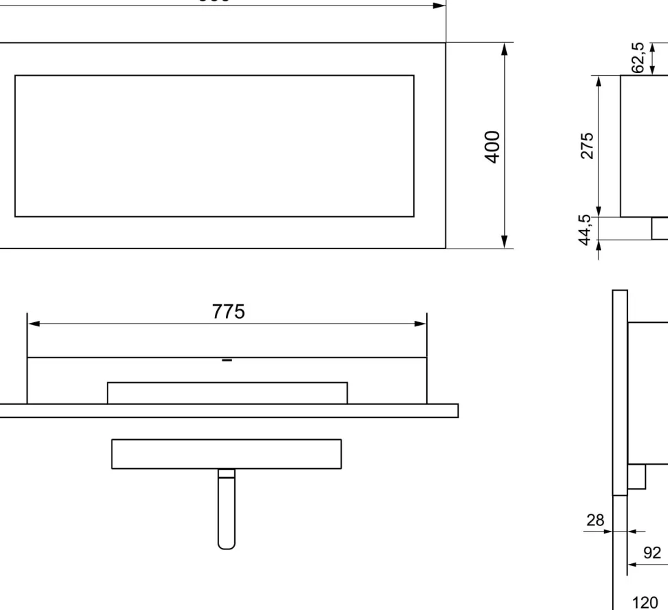Biopejs Butikken Etanolkamin 90 cm
