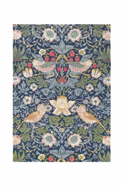 Brink & Campman Uldtæppe Strawberry Thief Indigo