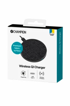 Champion Nordic Trådløs oplader metal/stof