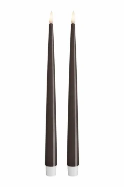 DeluxeHomeart LED Keglelys skinnende 2,2x28 cm 2 stk.