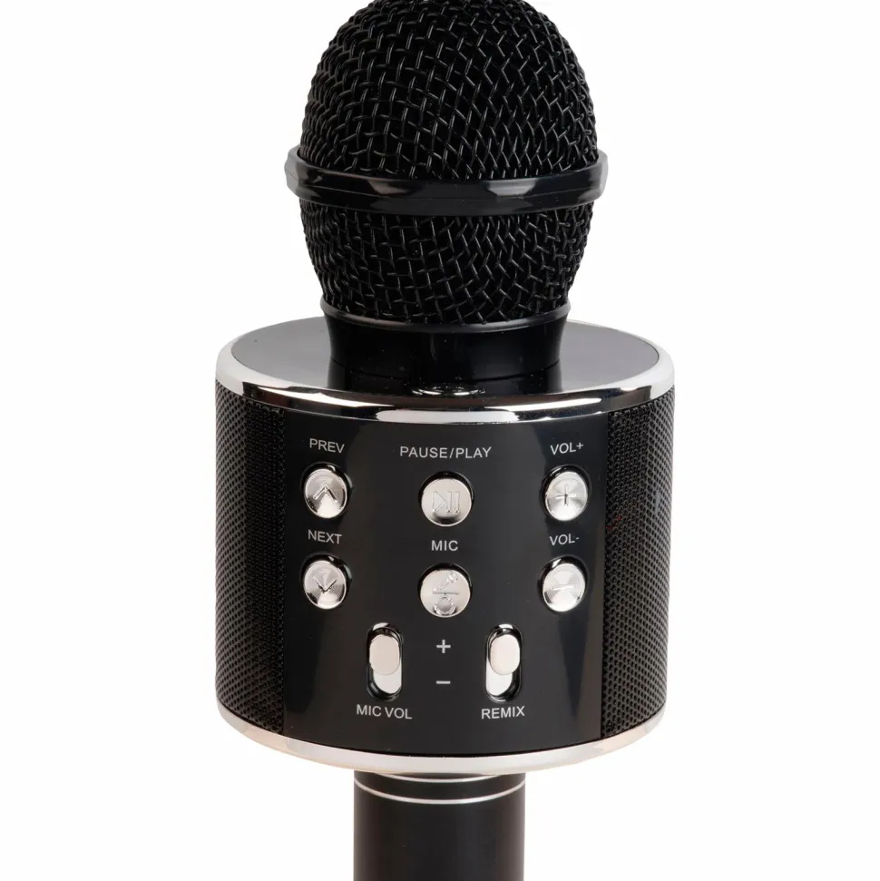 Denver Bluetooth-karaokemikrofon med indbygget højttaler, sort