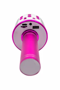 Denver Bluetooth-karaokemikrofon med indbygget højttaler Pink