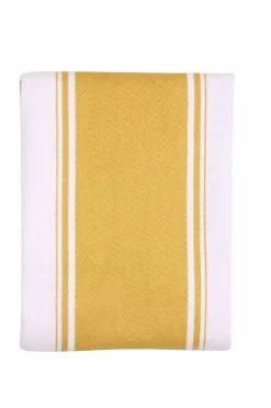 Dexam Stribet viskestykke Love Colour - Okker