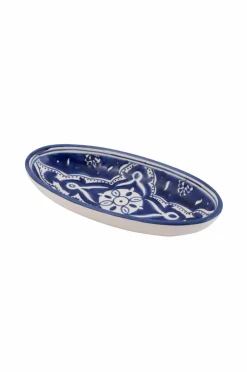 Dishes & Deco Ovalt fad Blue Fond 20 cm