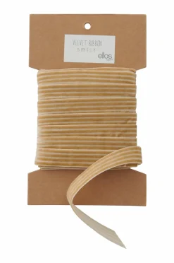 Ellos Home Gavebånd Velvety Stripe i velour, 10 m