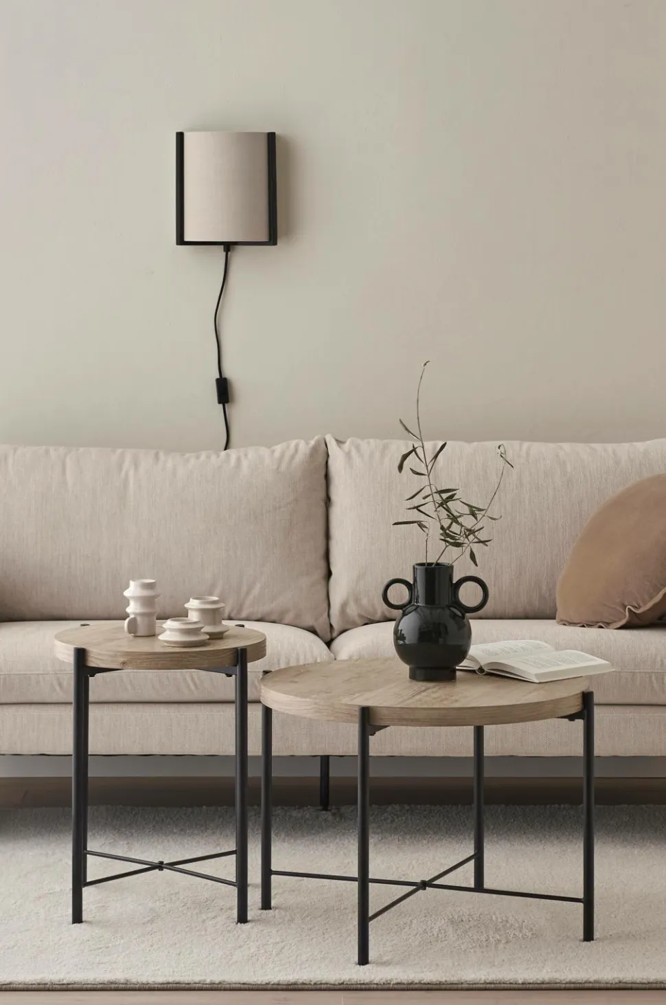 Ellos Home Indskudsbord Gilda Ø 40 cm/ Ø 60 cm