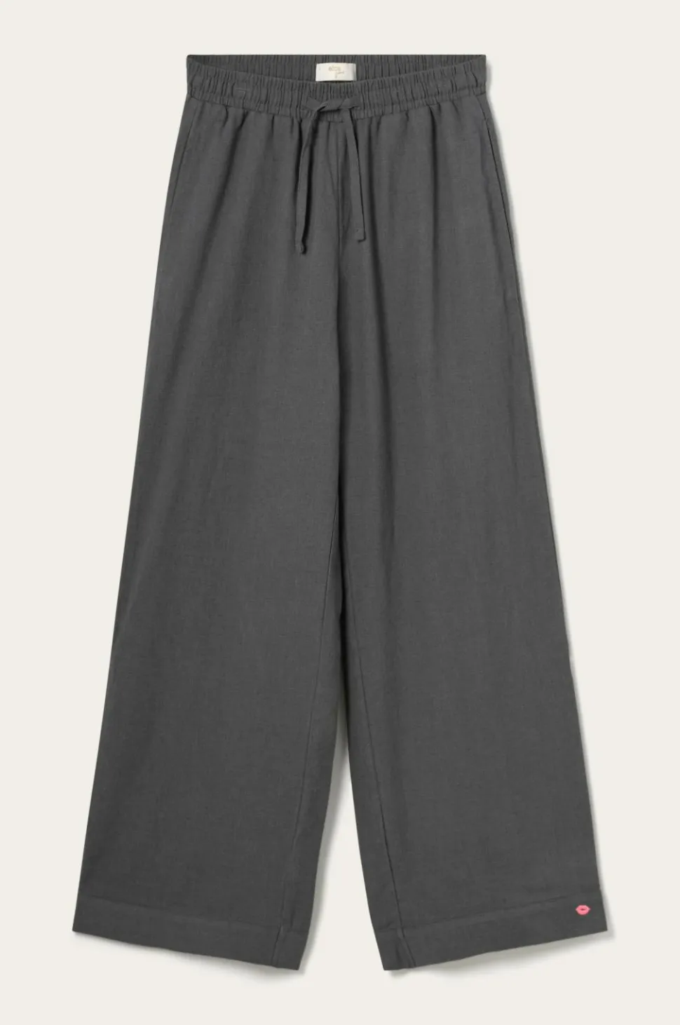 Ellos Home Natbukser Pyjama Pant Elly i genanvendt halvlinned