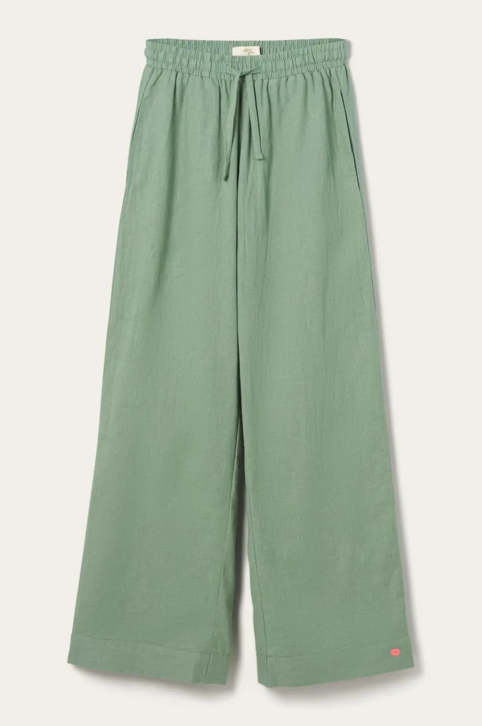 Ellos Home Natbukser Pyjama Pant Elly i genanvendt halvlinned