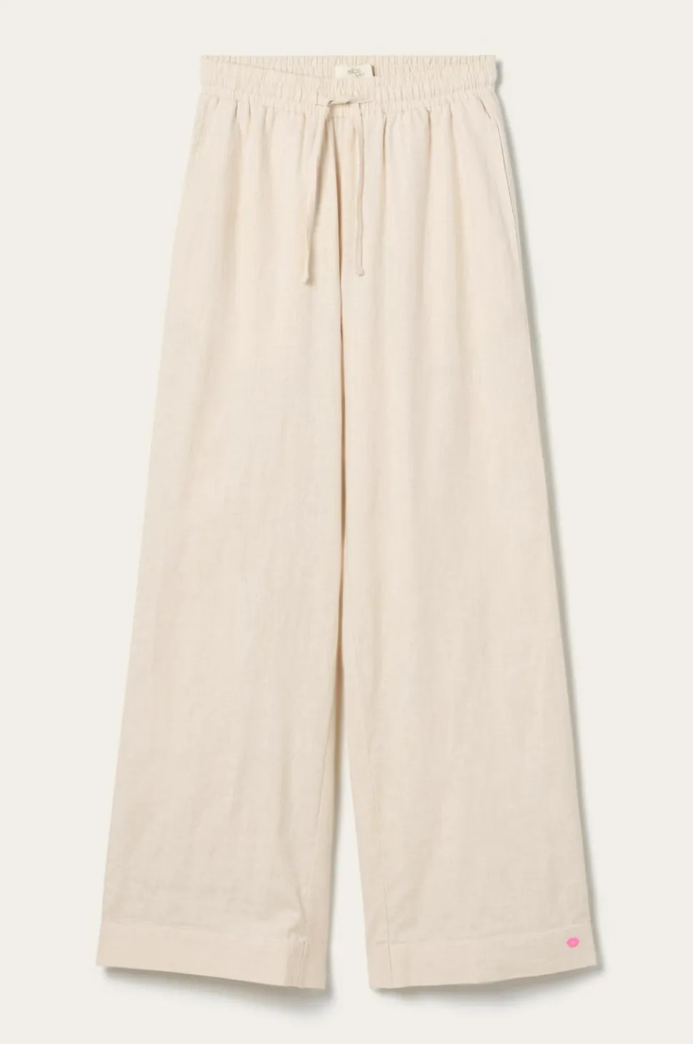 Ellos Home Natbukser Pyjama Pant Elly i genanvendt halvlinned