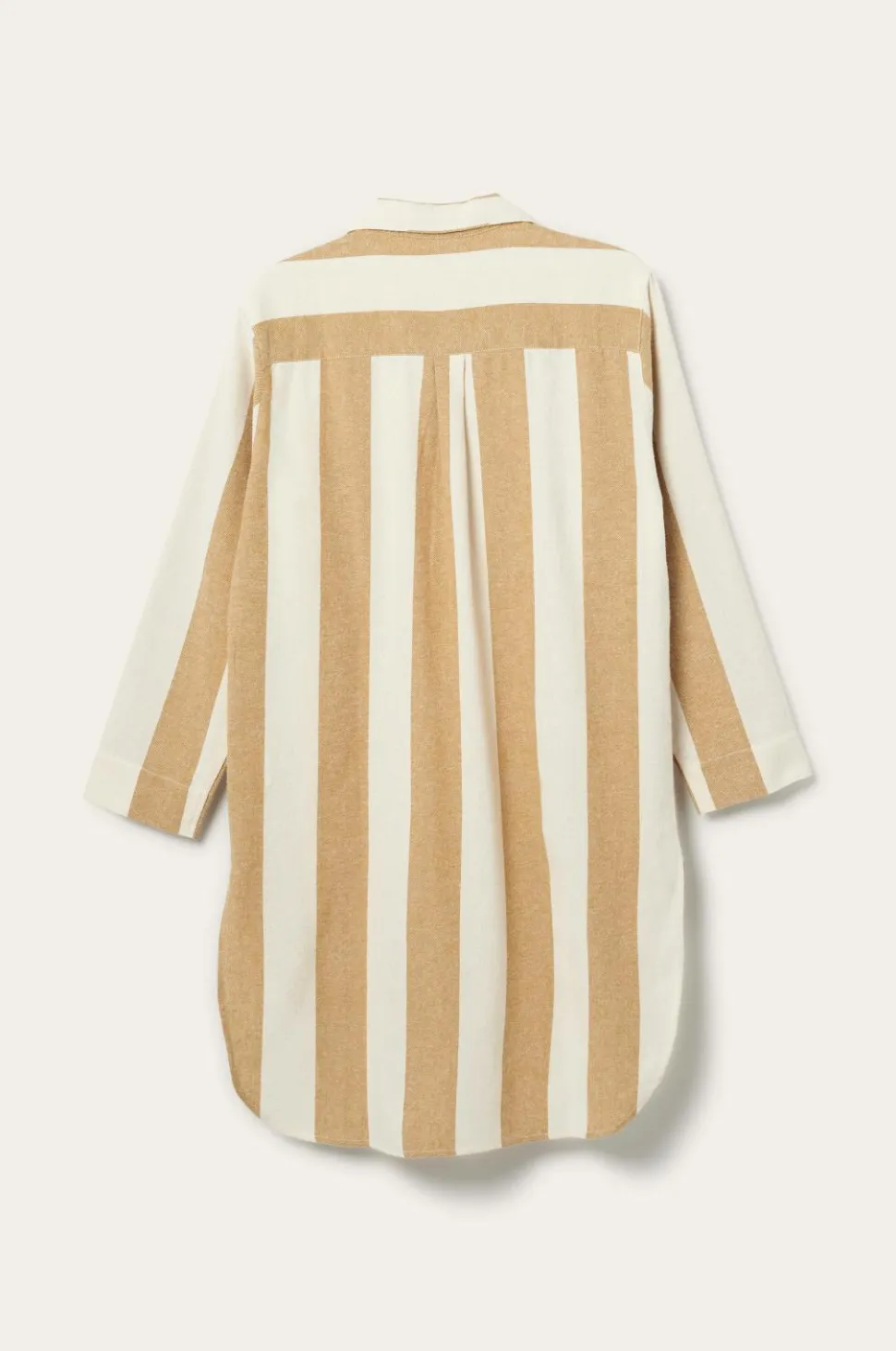 Ellos Home Natskjorte Valerie Block Stripe i bomuldsflonel