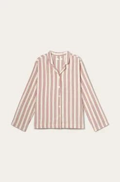 Ellos Home Pyjamasskjorte Valerie Thin Stripe Long Sleeve