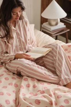 Ellos Home Pyjamasskjorte Valerie Thin Stripe Long Sleeve