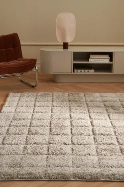 Ellos Home Ryatæppe Alba Check Shaggycarpet