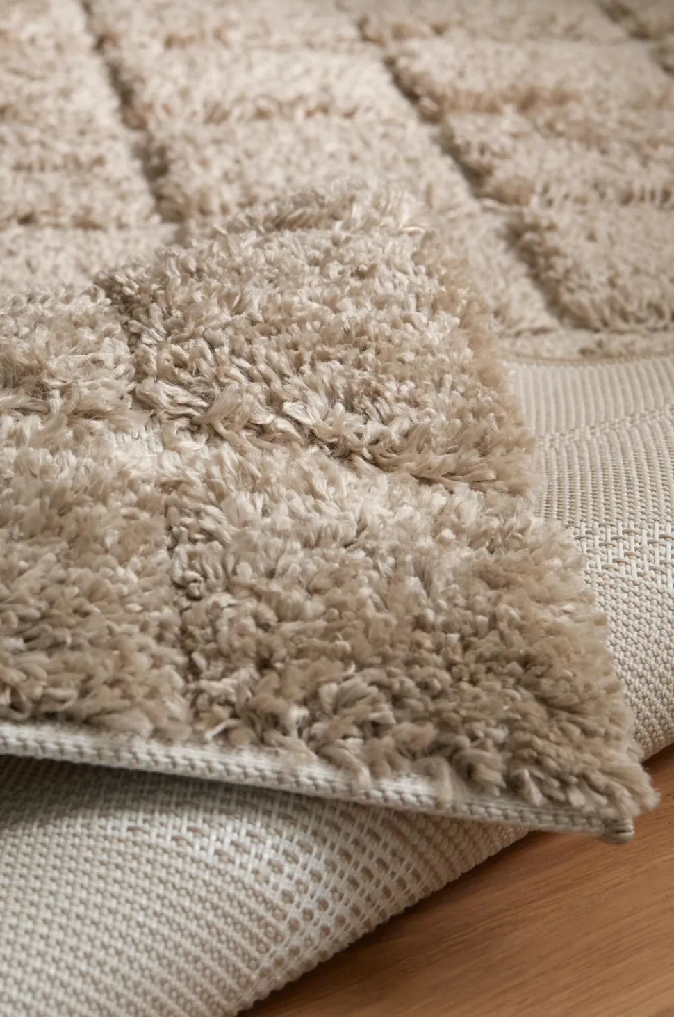 Ellos Home Ryatæppe Alba Check Shaggycarpet