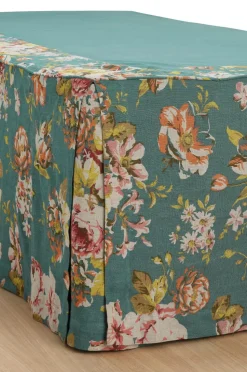 Ellos Home Sengekappe Candice Rose i vasket linned 60 cm