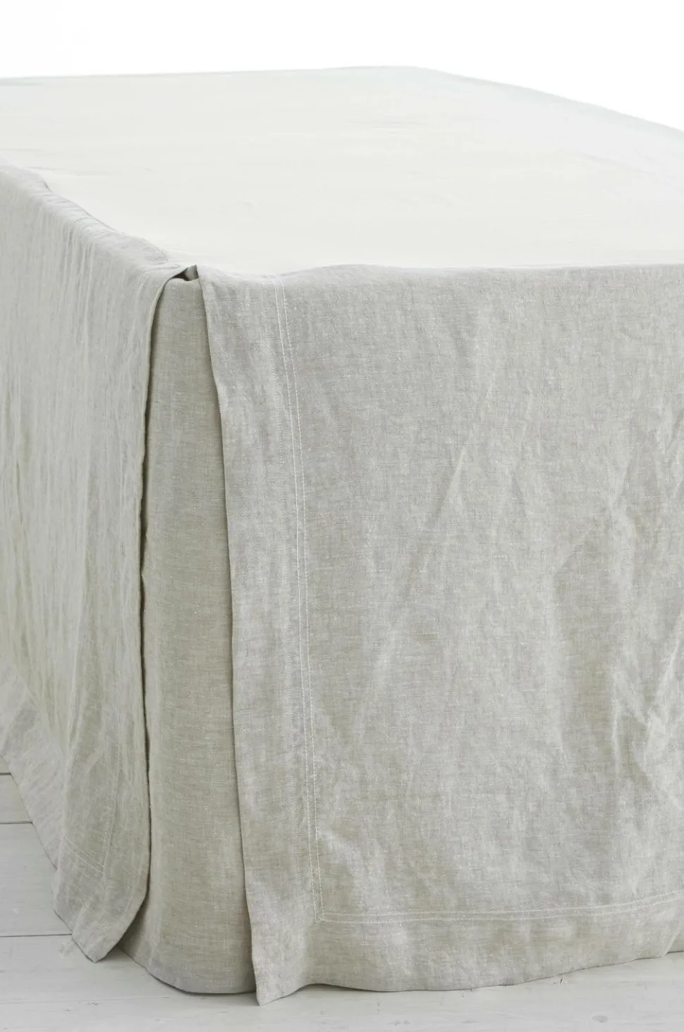Ellos Home Sengekappe Elmira i vasket hør 60 cm