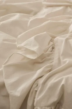 Ellos Home Sengesæt Juliett Giant Frill i vasket bomuld 2 dele