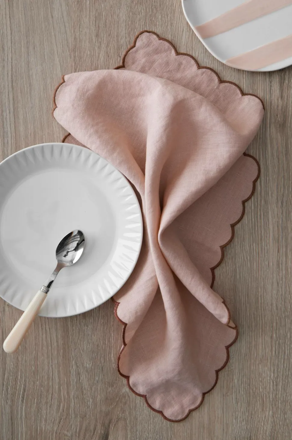 Ellos Home Servietter Malva Scallop 40x40 cm 2-pak