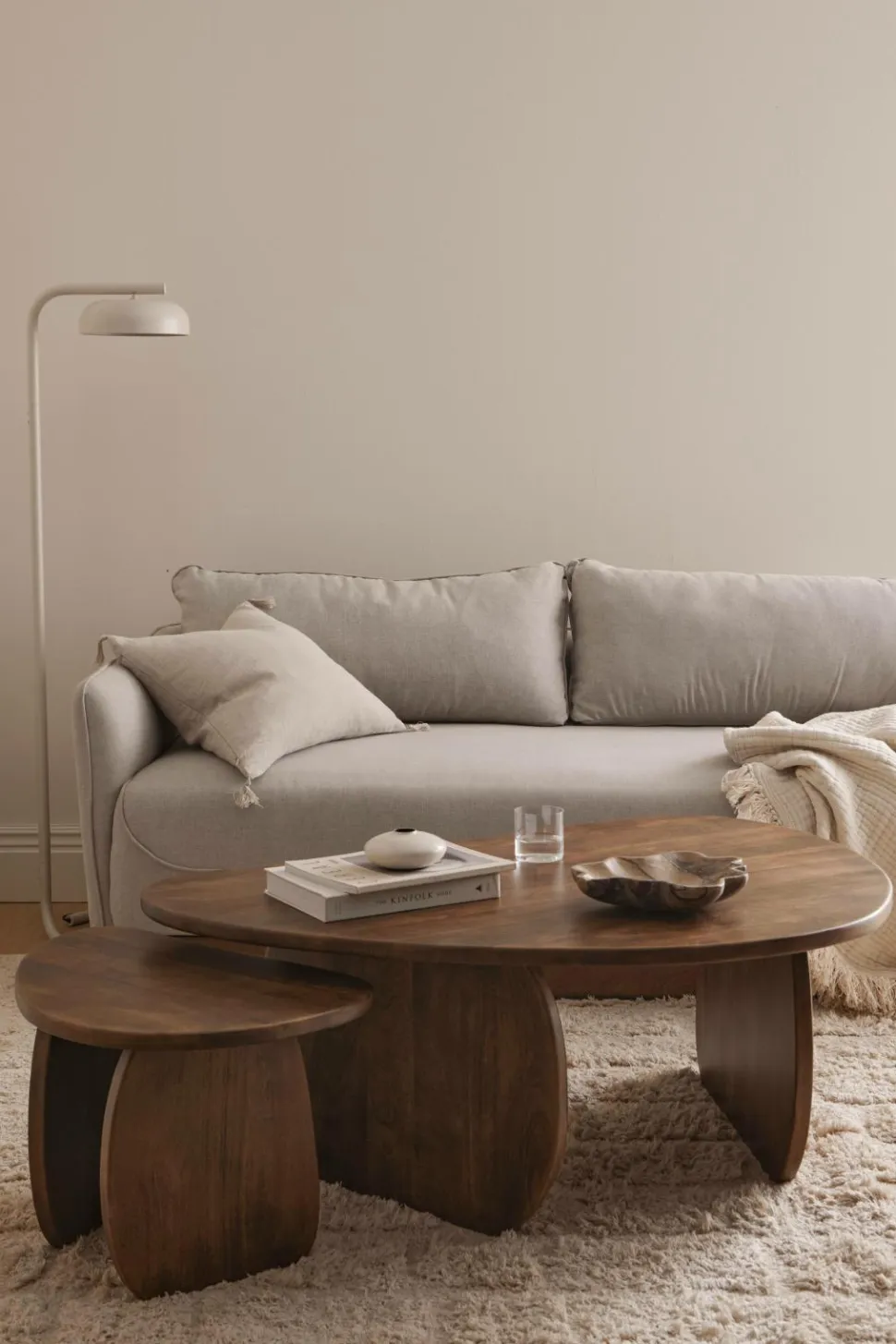 Ellos Home Sofabord Mushroom sæt med 2 stk.