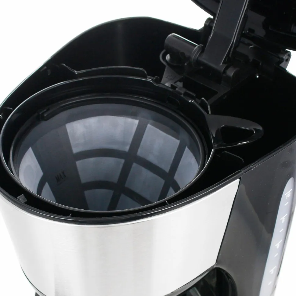 Emerio Kaffemaskine 1000Watt 1,25 l rustfri
