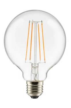 Globen Lighting Pære E27 LED 3-trins dæmpbar Globe 100 mm Klar 0,4-7 W