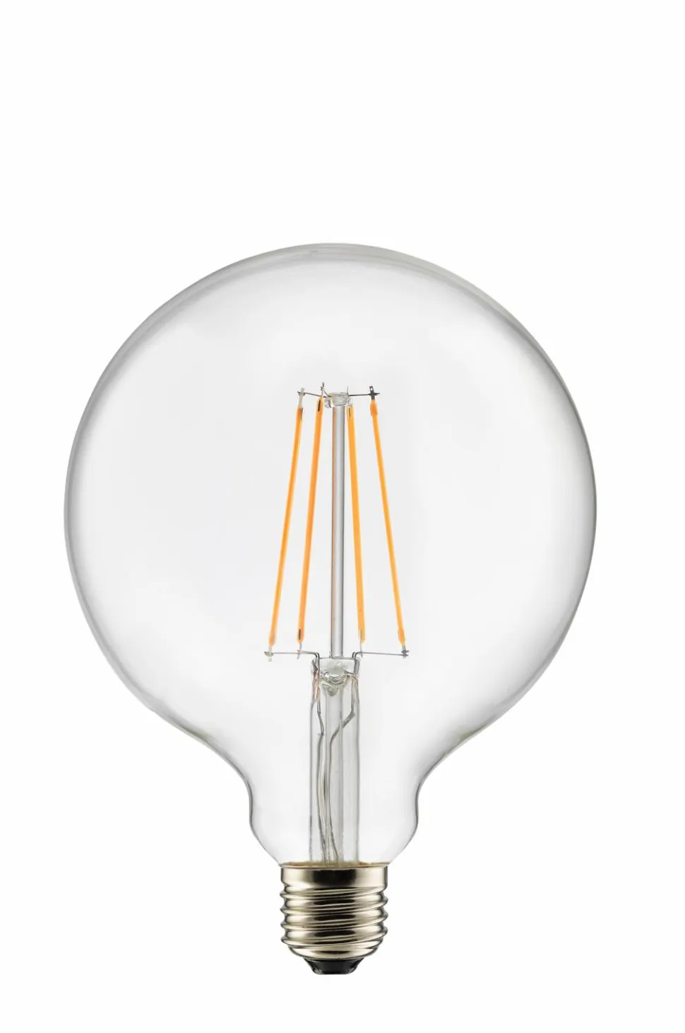 Globen Lighting Pære E27 LED 3-trins dæmpbar Globe 125 mm Klar 0,4-7 W
