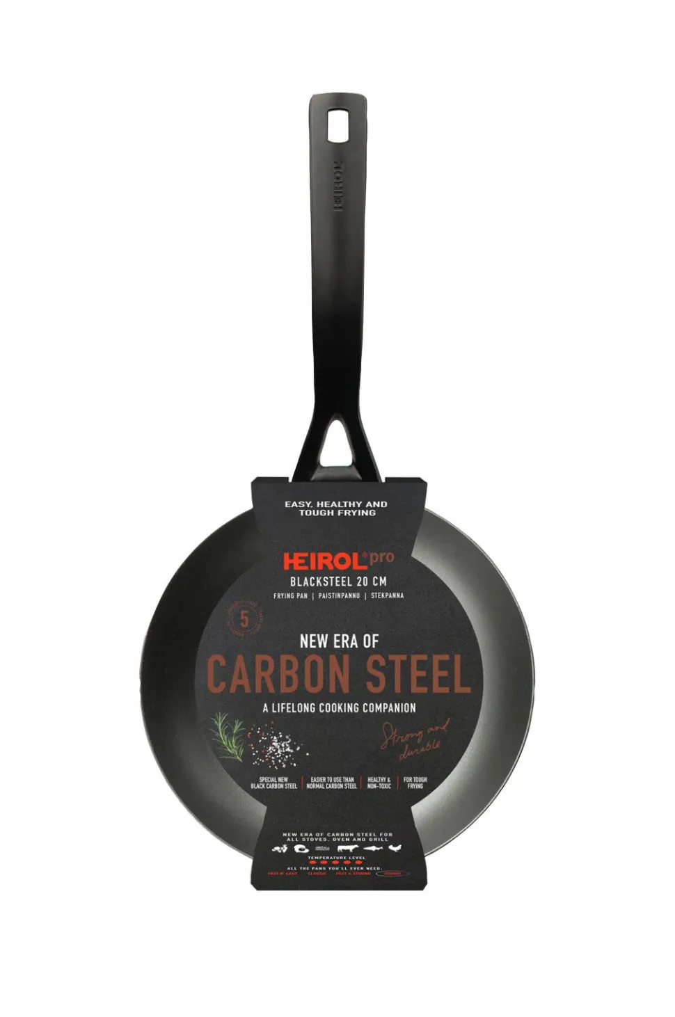 Heirol Pande i kulstofstål 20 cm Heirol