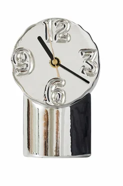 HKliving Retro keramisk ur H. 17,5 cm