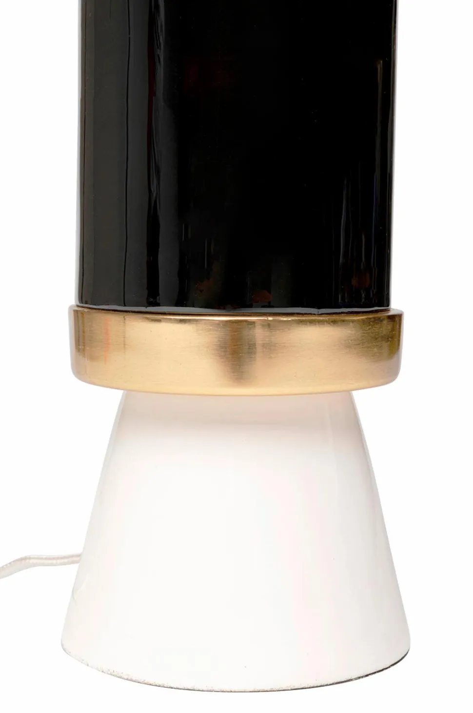 KARE Design Bordlampe Josy Hvid Sort 51cm
