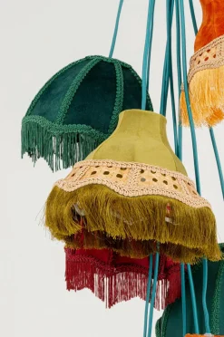KARE Design Pendellampe Saloon Fringes 10-lite