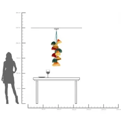 KARE Design Pendellampe Saloon Fringes 10-lite