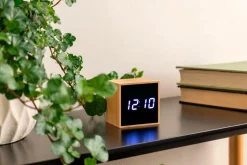 Karlsson Vækkeur Mini Cube Bamboo