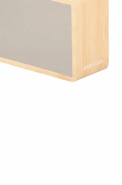 Karlsson Vækkeur Silver Mirror LED