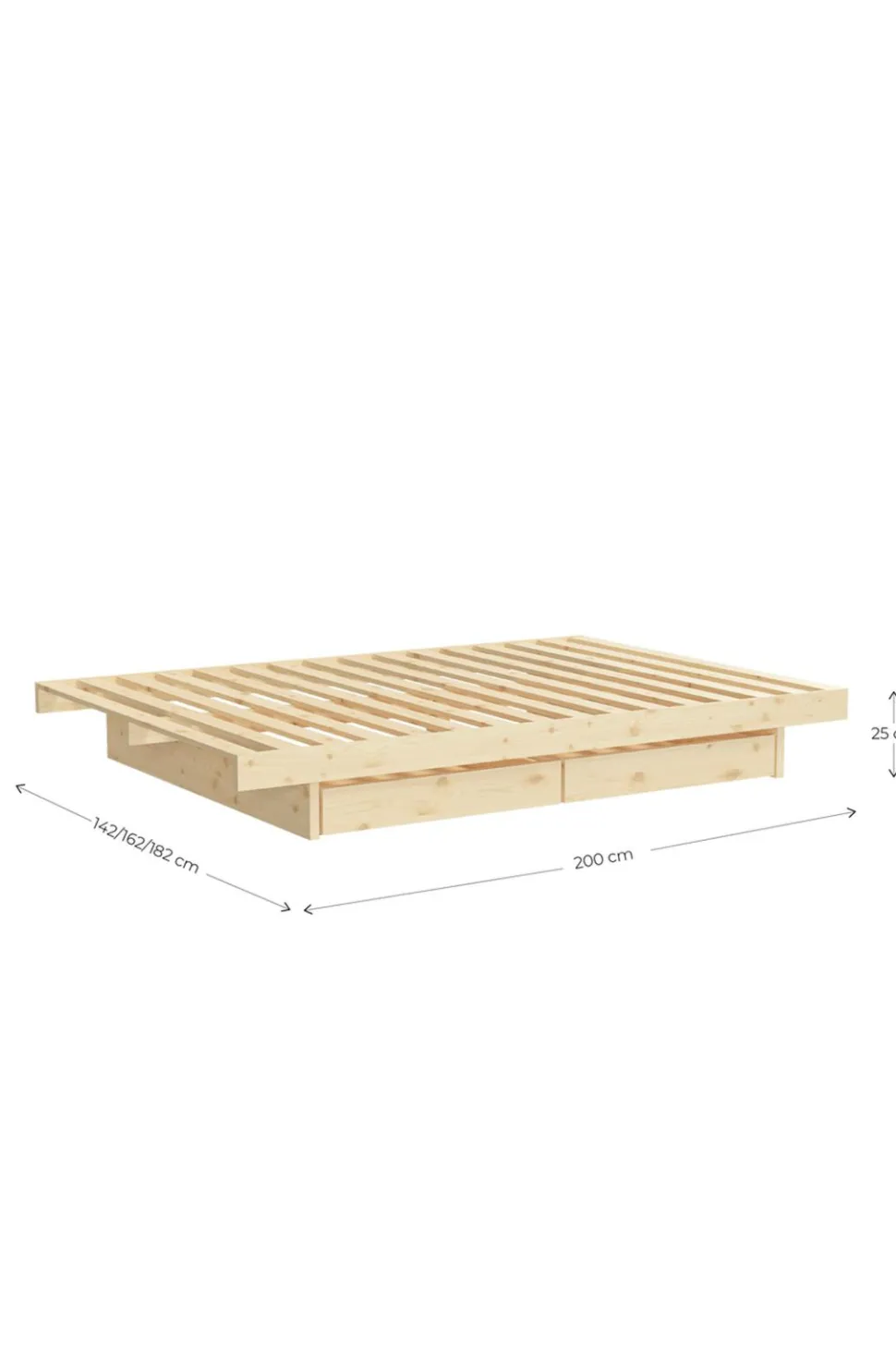 Karup Design Seng Kanso med 2 skuffer