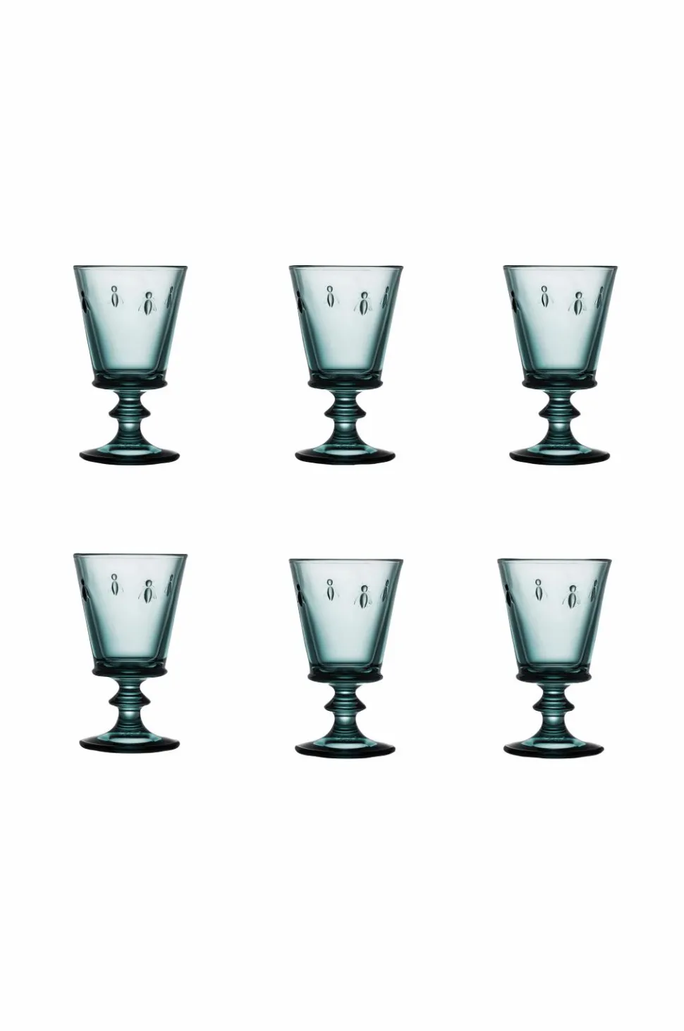 La Rochére Vinglas mørkeblå abeille 6 glas La Rochere