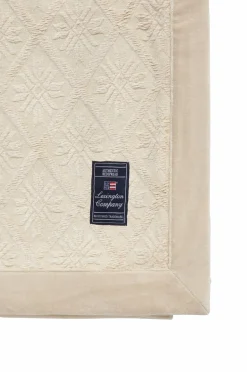 Lexington Sengetæppe Jacquard Viskose/bomuld