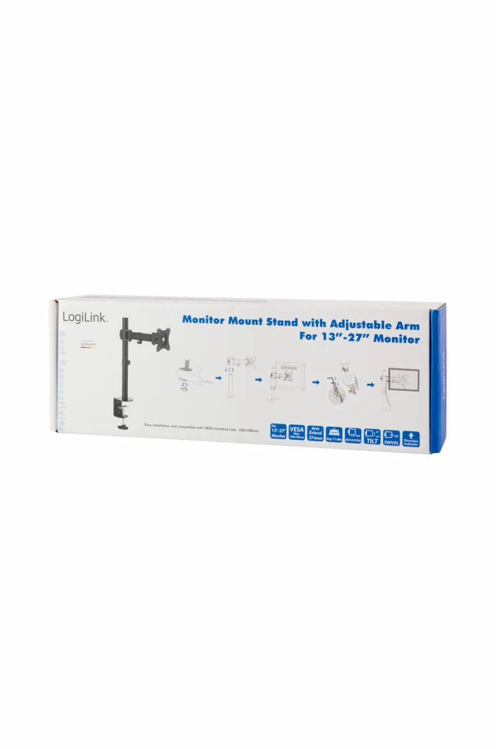 LogiLink Monitorarm 13-27" 274 mm