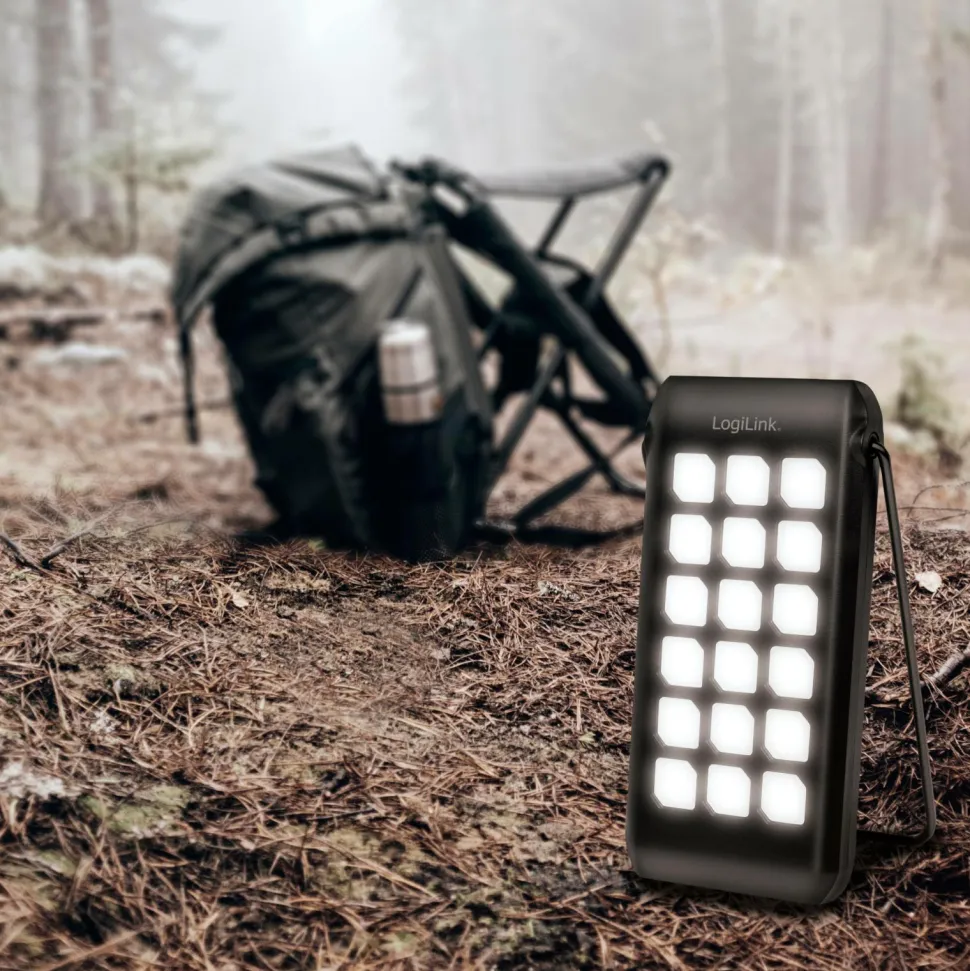 LogiLink Solcelle-powerbank 10.000mAh PD 18W