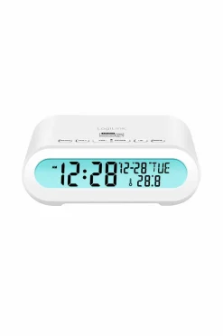 LogiLink Urradio med temperatur/luftfugtighed - USB-C/batteristrøm